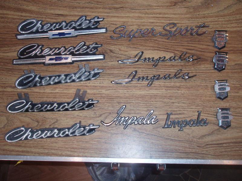 Chevy impala emblem lot grille 1962 63 64 65 66 67 68 69 70 71 72 73 74 75 lot