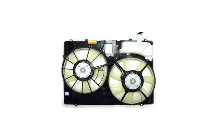 Ac condenser radiator cooling fan assembly 2007-2010 lexus rx350 4dr 163630p100