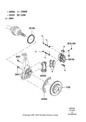 6l2z2b292a support 06 07 08 09 10 mountaineer