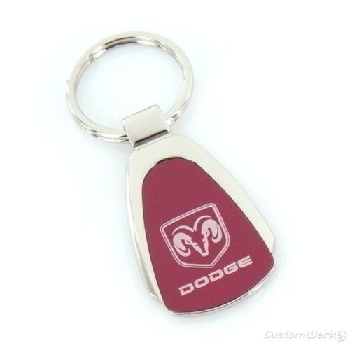 Dodge red tear drop keychain - new!