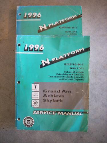 1996 pontiac grand am oldsmobile acheiva buick skylark service shop book manual