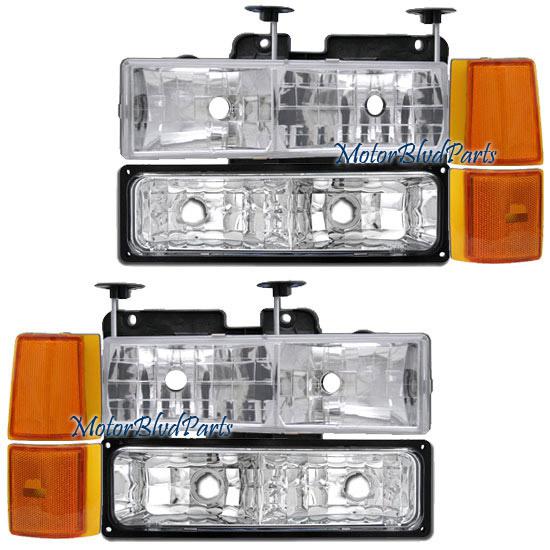 94-99 gmc c/k yukon truck headlights signal bumper lights lamps