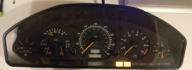 Mercedes benz w140 1994-1996 instrument cluster s class -  any mileage!