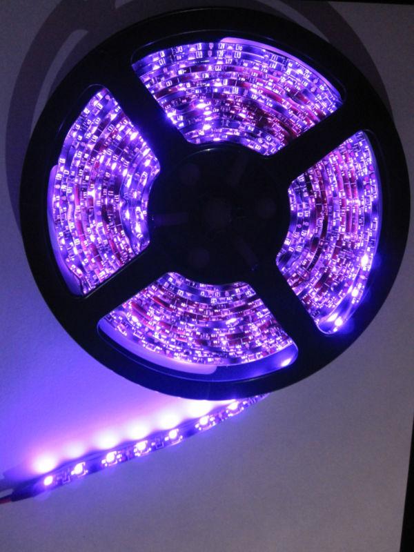 5m 300 led flexible light strip 3528 smd purple waterproof 12v 5 meter 5m