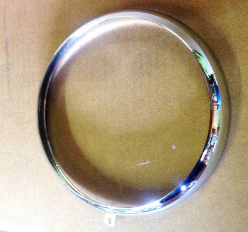 Harley deluxe, heritage, fatboy headlight trim ring bezel 94 later chrome