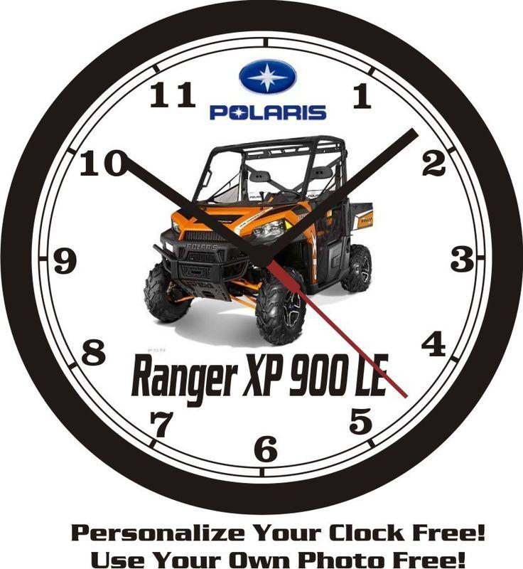 2013 polaris ranger xp 900 le wall clock-free usa ship!