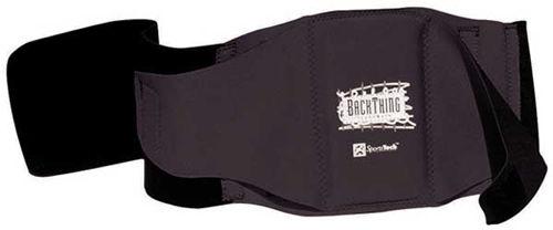 Sportech backthing back support black small 20-29in.