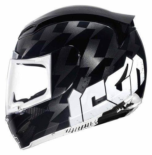 New icon airmada stack full-face adult helmet, black, small