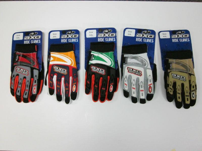 Axo sport ride glove  adult size xxl (select your color choice)