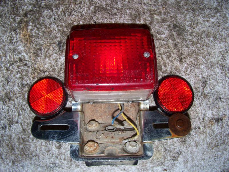 1979 yamaha xs650 xs 650 rear tail brake light w/ reflectors