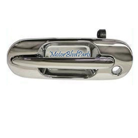 97-01 cr-v front door handle chrome driver side left lh