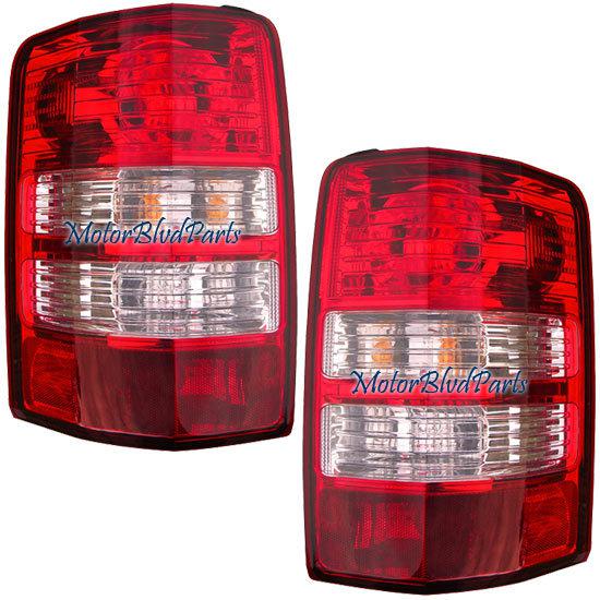 08-10 jeep liberty tail lamps lights left + right pair