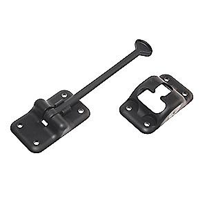 Rv designer collection entry door holder plastic 6" black e236