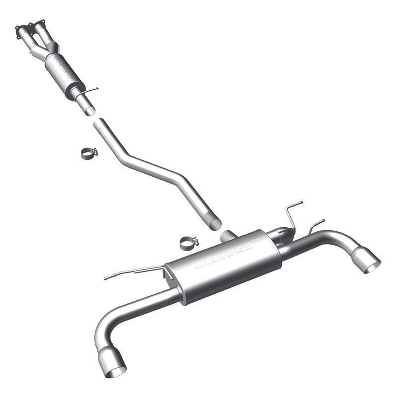 2008-2012 land rover lr2 3.2l magnaflow 2.5" cat-back exhaust w/ tip 15576