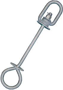 Dock edge inc mooring buoy swivel 8.5" rod 90-032-f