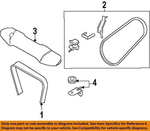 Subaru oem 11718aa082 accessory drive belt/v-belt/fan belt