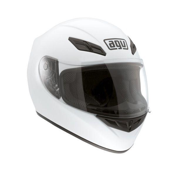 Agv k4 evo white solid full face street helmet new xl x-large