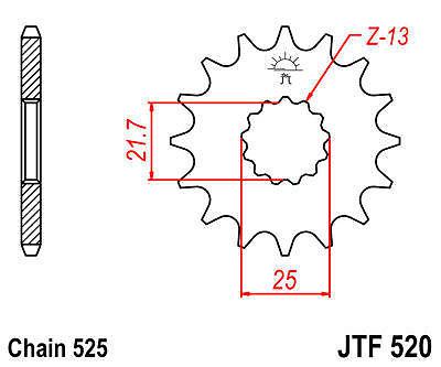 Jt sprocket front 17t steel fits suzuki dl1000 k6/k7/k8/k9/l0 v-strom 2006-2010