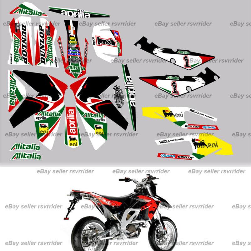 Alitalia race decal sticker kit for aprilia sxv rxv motorcycle