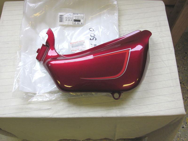 Kawasaki en500 a1 a2 a3 vulcan 90-92 red right side cover rh 36010-5339-gv nos