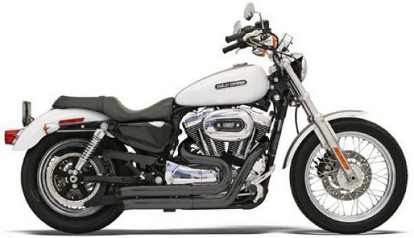 Bassani firesweep exhaust full system black for harley xl 04-09