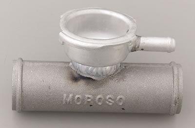 Moroso 63745 radiator hose filler inline aluminum natural 1.25"/1.25" each