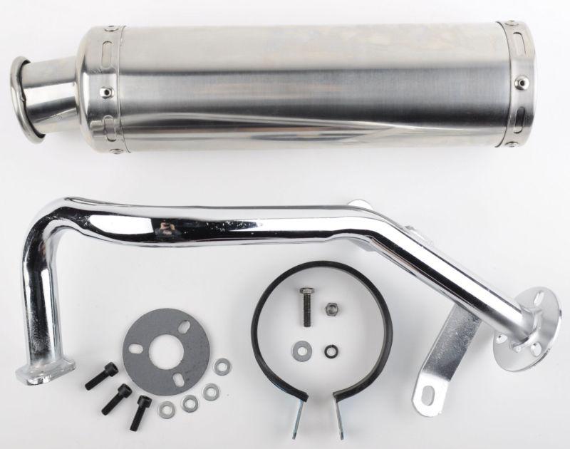 Scooter performance exhaust 50cc gy6 stainless steel