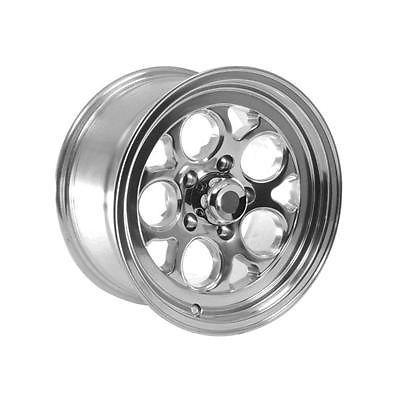 Summit racing polished drag-thrust wheel 15"x8" 5x4.5" bc set of 2