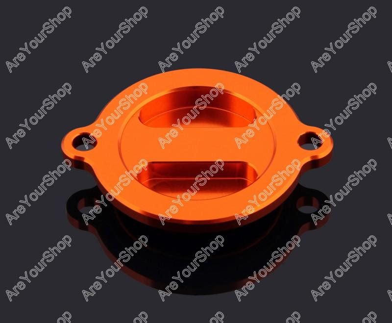 Cnc aluminum oil filter cap cover for ktm duke 200 2012-2013 orange