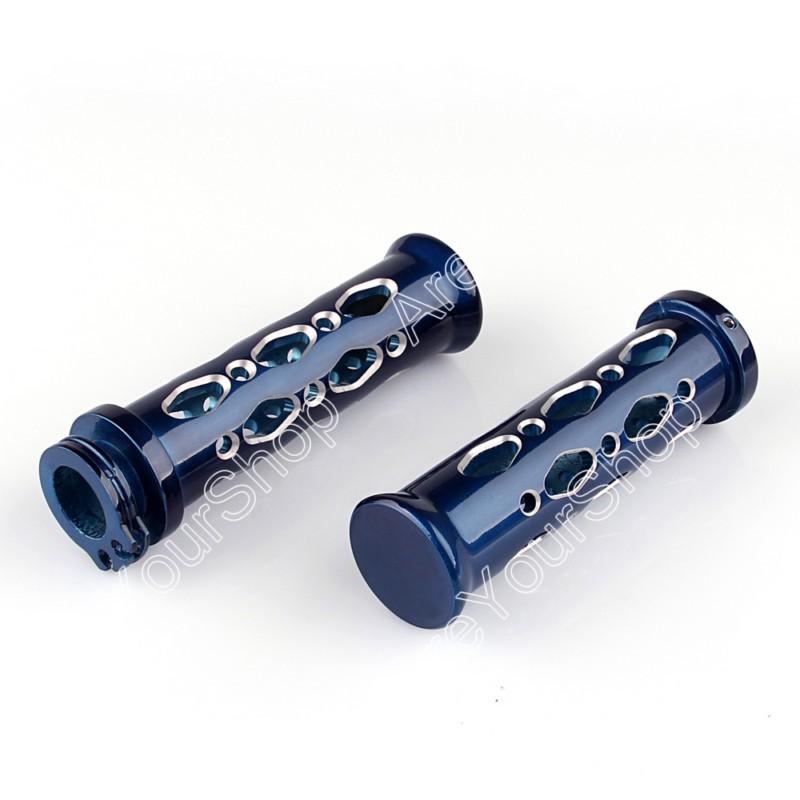 7/8 handlebar grip bar end honda cbr suzuki gsxr kawasaki zx yamaha r1 r6 blue