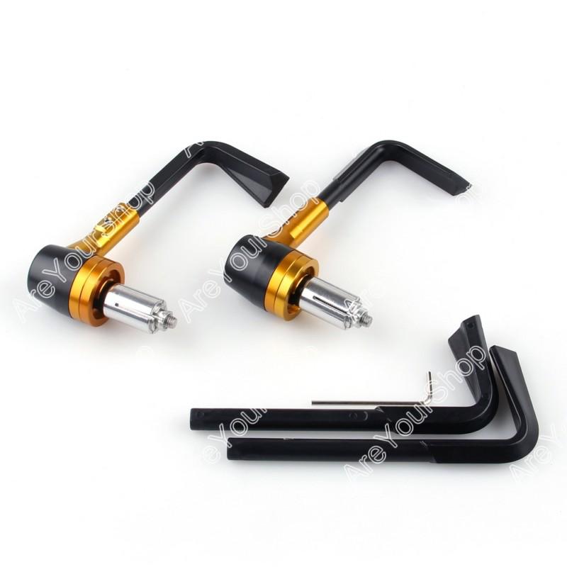 Universal 7/8" 22mm proguard system pro brake clutch levers protect guard gold