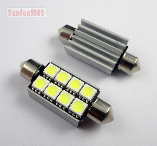 20x bright festoon 42mm c10w sv8,5 8smd led error free canbus bulb led light #sr