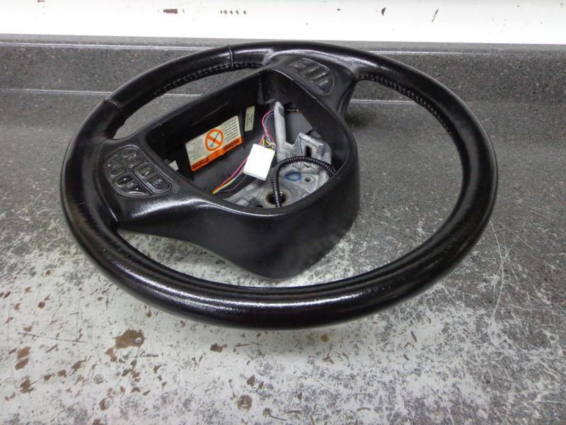 Mercury 98-01 mountaineer  steering wheel black leather wrapped