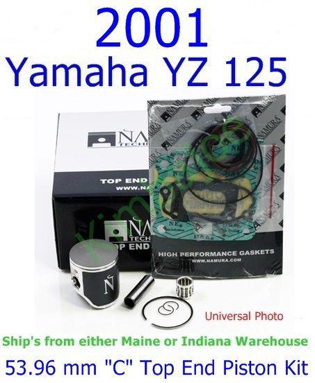 2001 yamaha yz 125 namura 53.96 mm "c" top end piston kit,