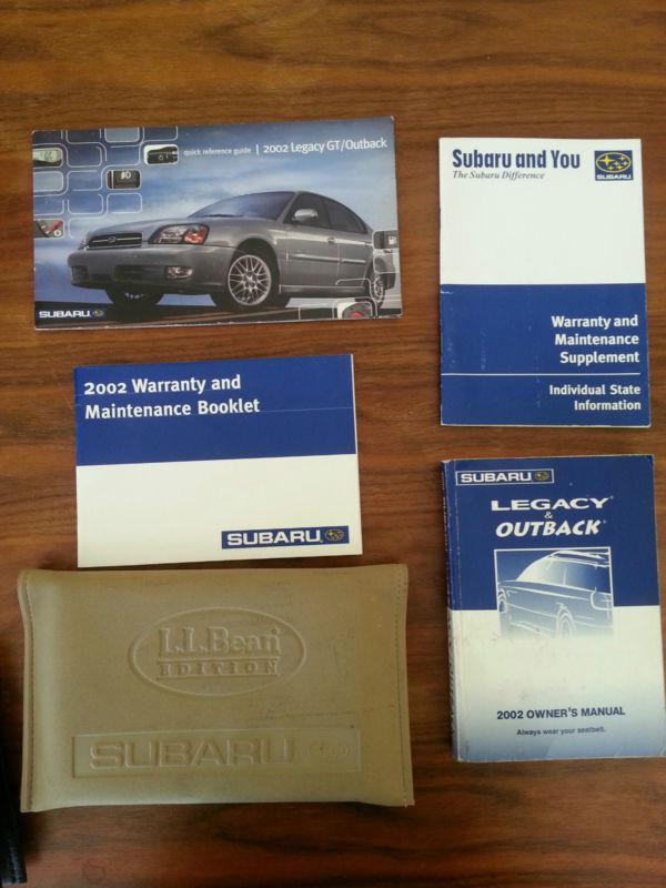 2002 subaru legacy & outback owners manual