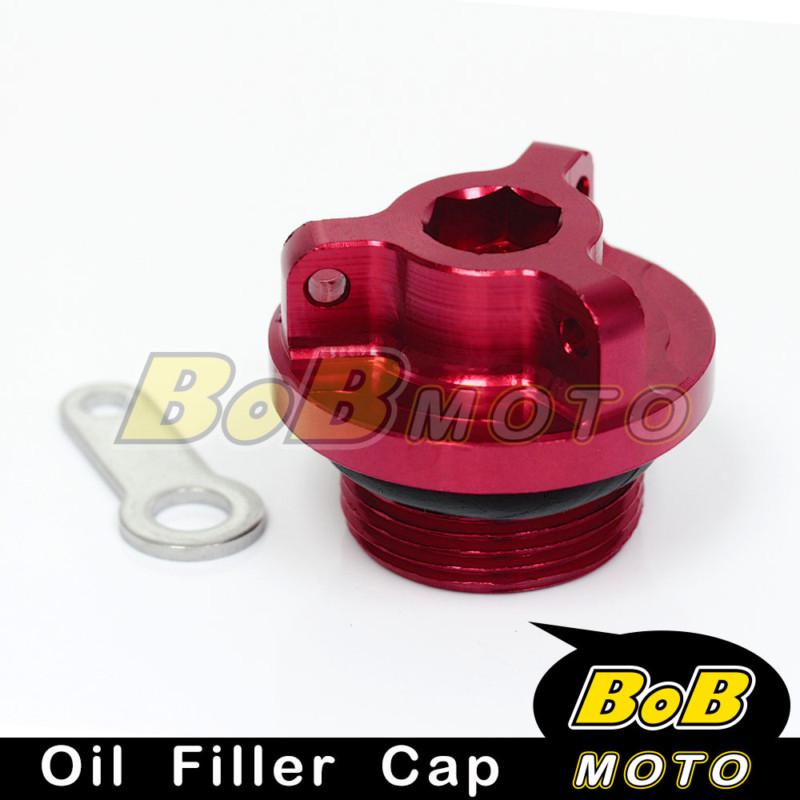 Red billet cnc oil filler cap for ducati monster 900 1000 ie 1100 evo