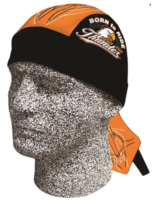 Danbanna deluxe: hear thunder bandana doo rag motorcycle biker cap casual new 