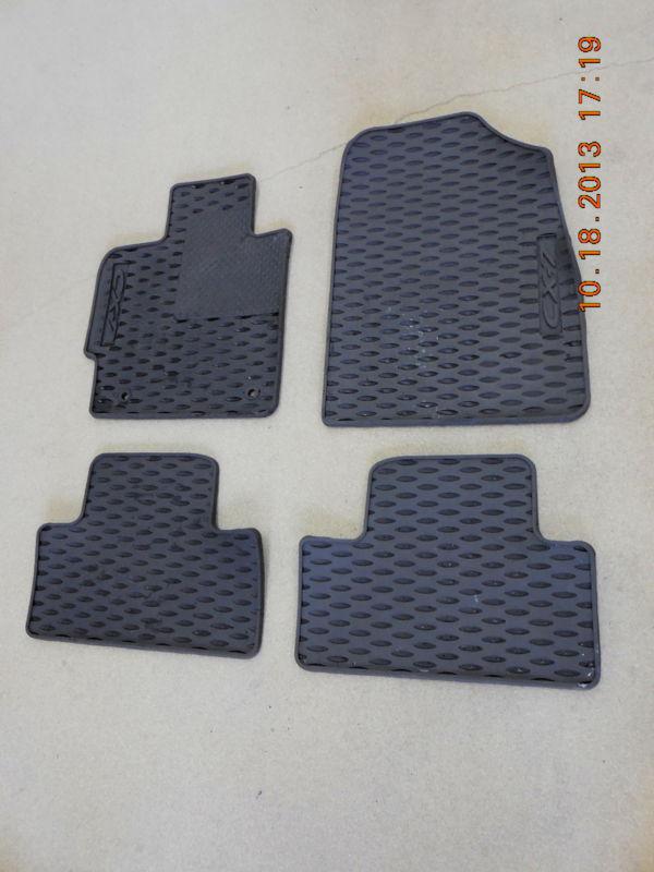 2007-2012 mazda cx-7 black all weather floor mats oem ec used part 0000-8b-m08