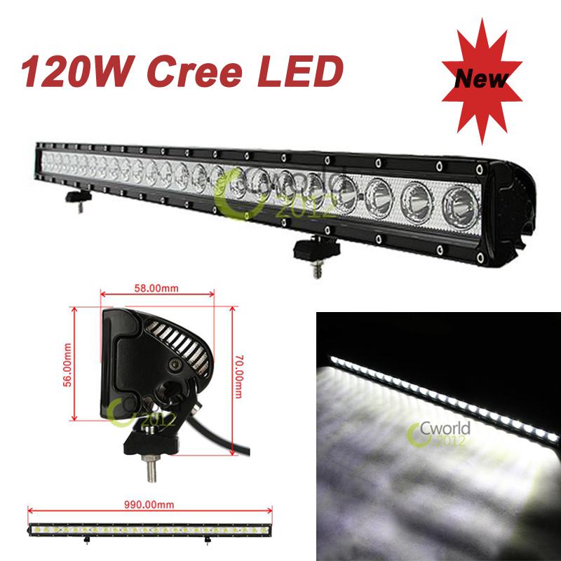 12000lm 120w cree spot beam led work light fog offroad 4wd truck 4x4 4wd lamp