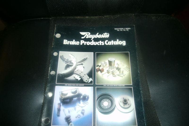 1978 raybestos brake products parts catalog manual w applications part numbers