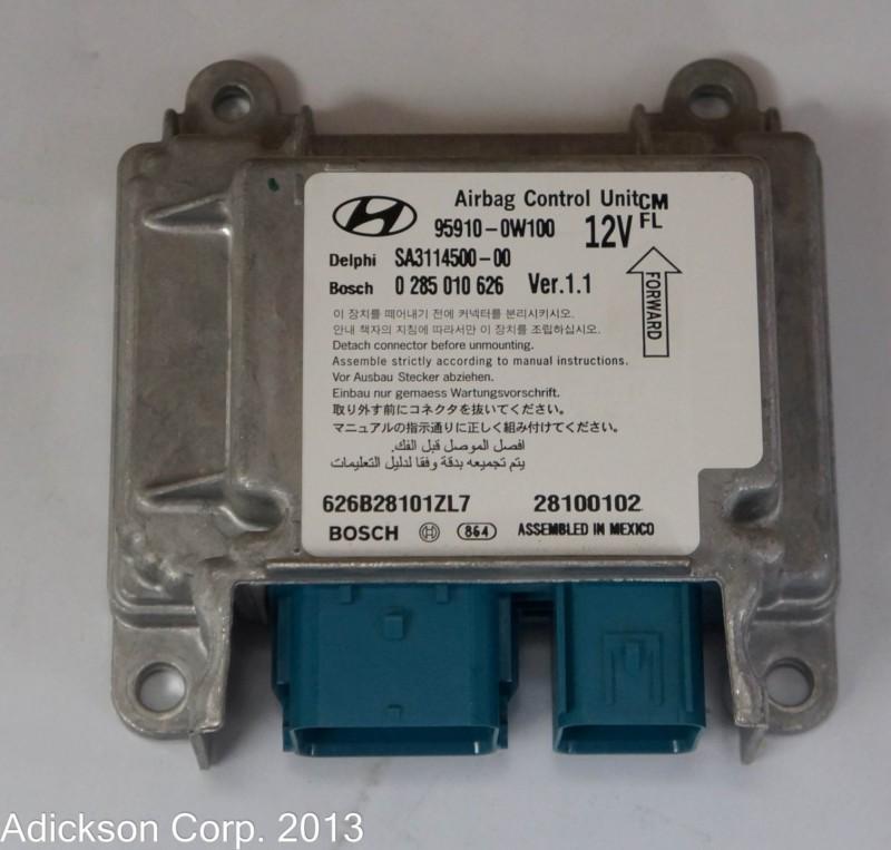 95910-0w100 hyundai airbag computer module delphi sa3114500-00 bosch 285010626