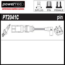 1x powertec ht ignition lead sets copper core pt2041c