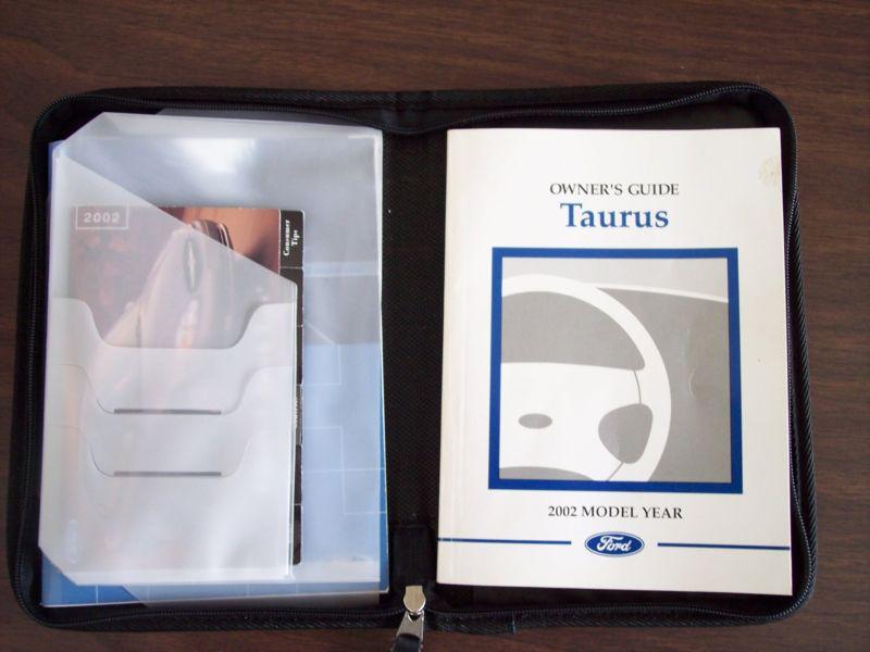 2002 ford taurus owners manual, quick tips with factory zipper pouch free ship!