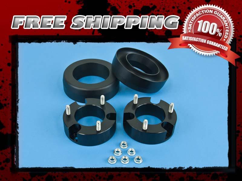 Black aluminum block lift kit front 3" rear 1" coil spacer 2wd 4x2