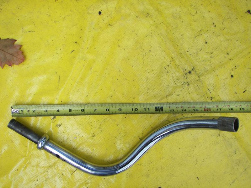 Harley fl chrome right handle bar oem chopper bobber