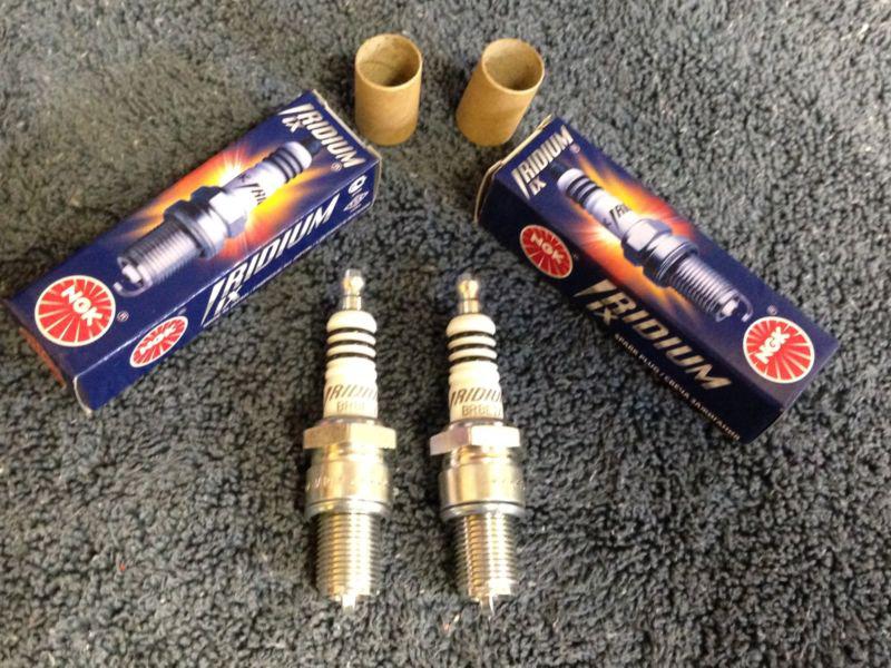 2 pack ngk br8eix irridium spark plugs new pair yamaha banshee