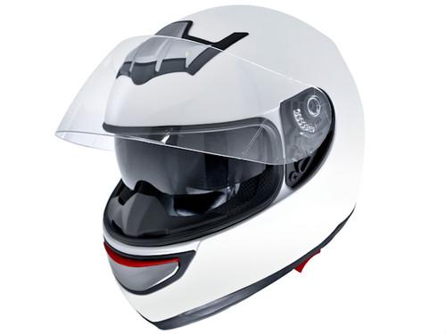 Snowmobile atv utv 4x4 - air pump helmet - full face - dual smoke sun visor - s