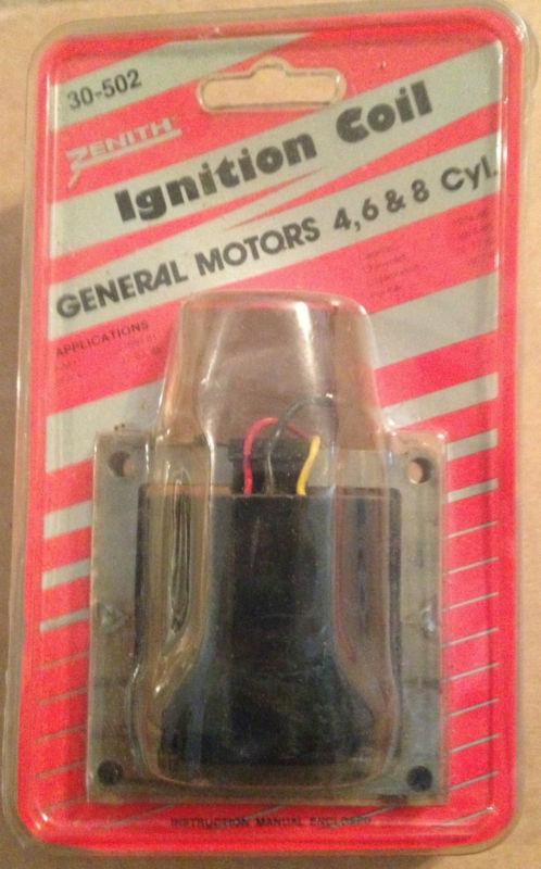 Nos zenith ignition coil hei in-cap 4 6 8 cyclinder chevy amc buick cadillac 