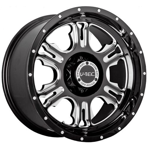 17x9 black v-tec rage  8x170 -12 rims nitto terra grappler 37x12.5x17