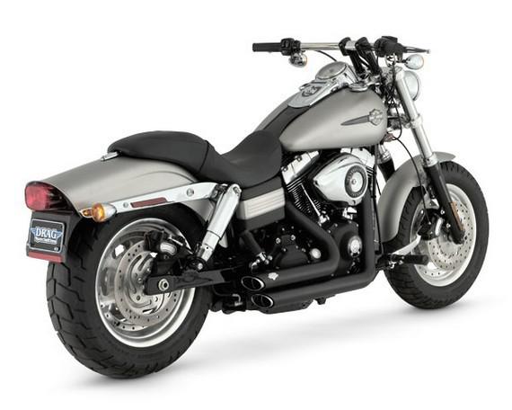 Vance & hines shortshots staggered exhaust full system black for harley dyna